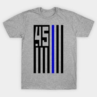 45 Supports The BLUE Flag (Vert) T-Shirt